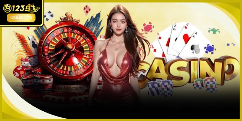 Bàn cược bài tây hiện đại luôn sẵn sàng phục vụ các tay chơi Live Casino 123B